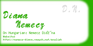 diana nemecz business card